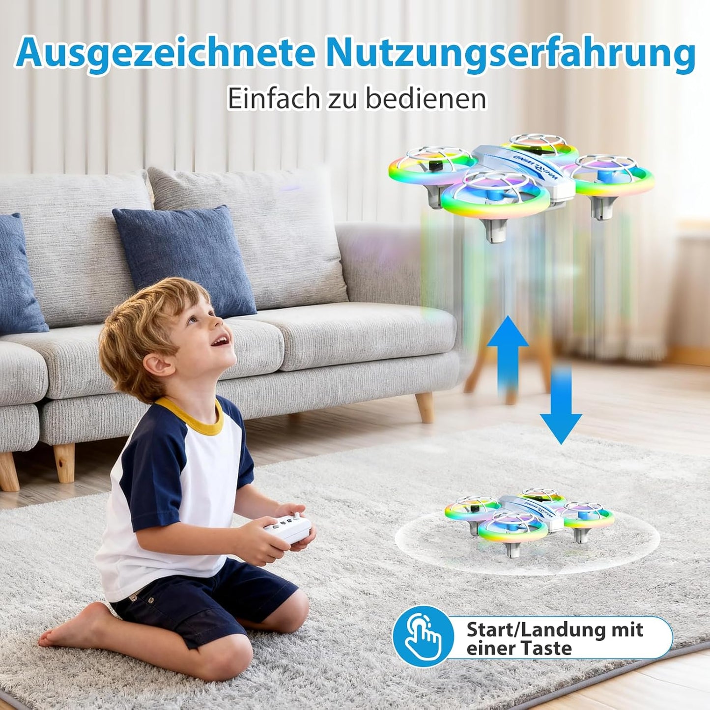 AC09 Mini-Drohne für Kinder mit LED-Lichtern