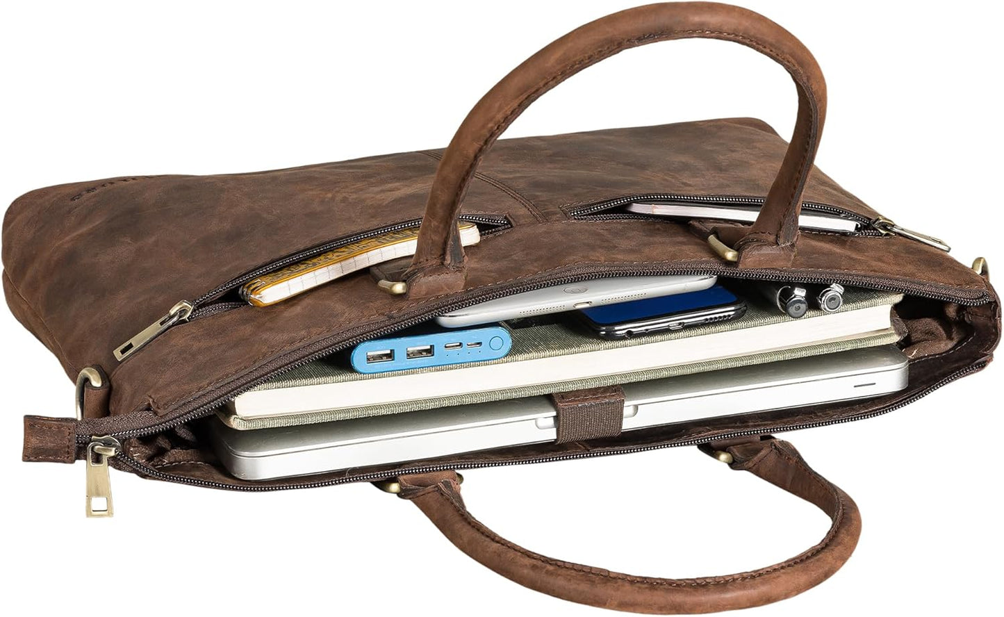 Bailey Laptoptasche mit Trolley-Aufsteckfunktion, Zamora - Braun