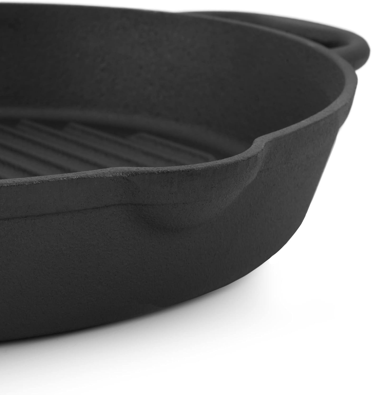Gusseisen Grillpfanne mit Ausgiesser, Ø 29 cm