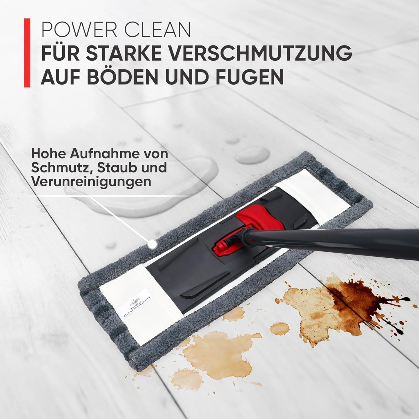 Wischmopp-Bezüge für starke Verschmutzungen 5er Set, Starke Verschmutzung 40 cm - 5 Stück