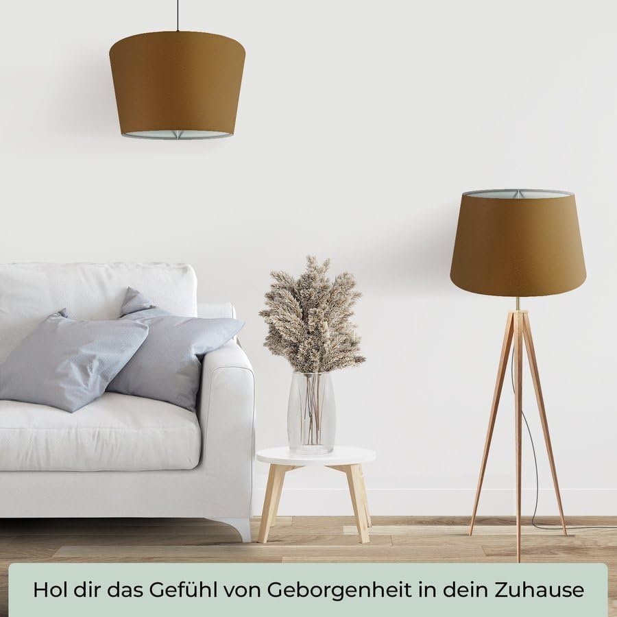 Lampenschirm, Braun XL = ØU: 30cm | ØO: 23cm | H: 18cm