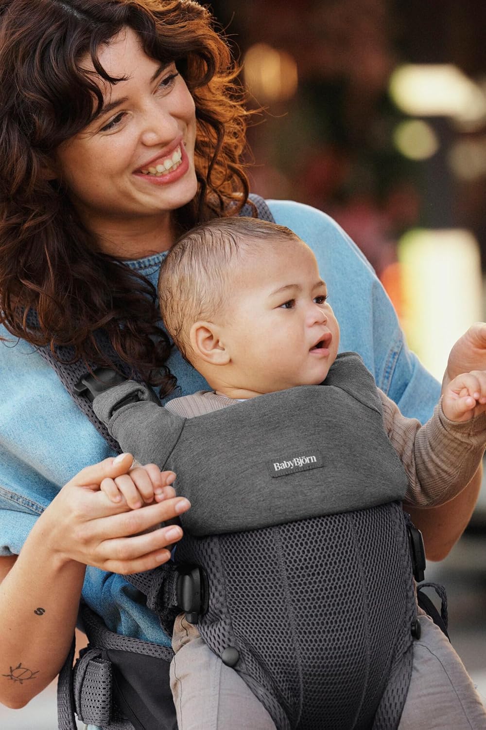 Lätzchen für Babytrage Harmony, Lätzchen für Babytrage Harmony Dunkelgrau
