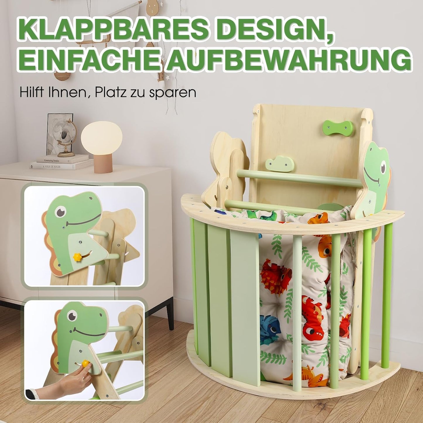 Kletterdreieck Set 7-in-1, Dinosaur