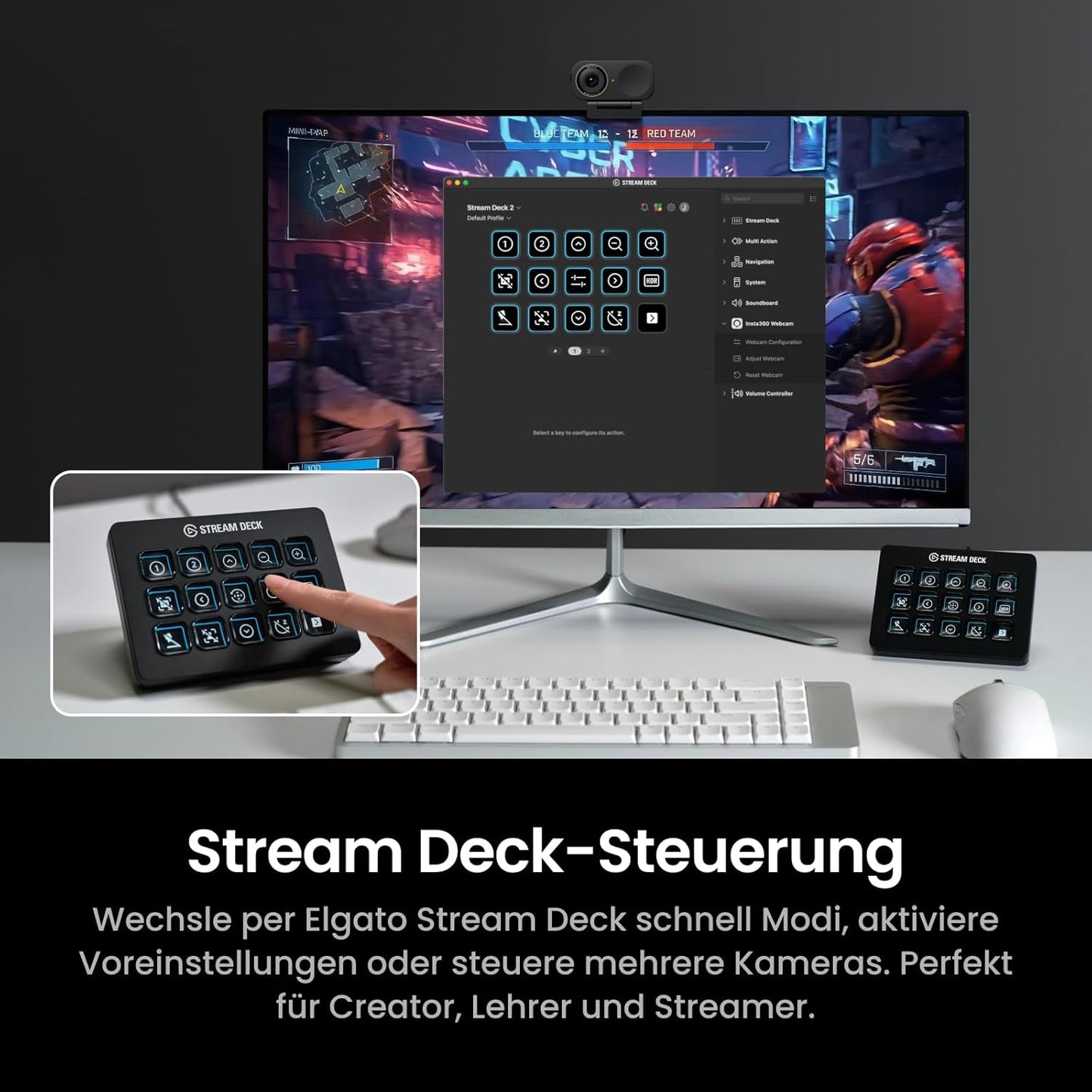 Link 2C Pro Auf Geht's-Bundle mit Auto-Framing & HDR, Auf Geht's-Bundle