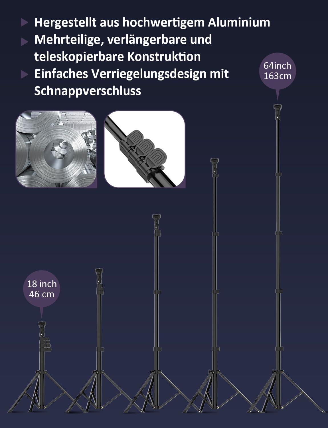 Ringlicht mit Stativ