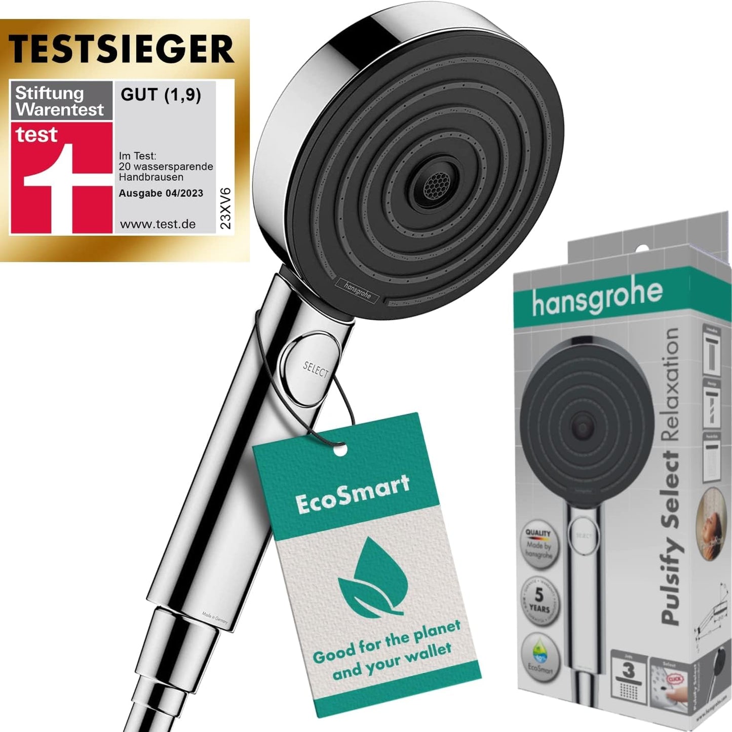 Pulsify Select S Duschkopf mit Antikalk-Funktion