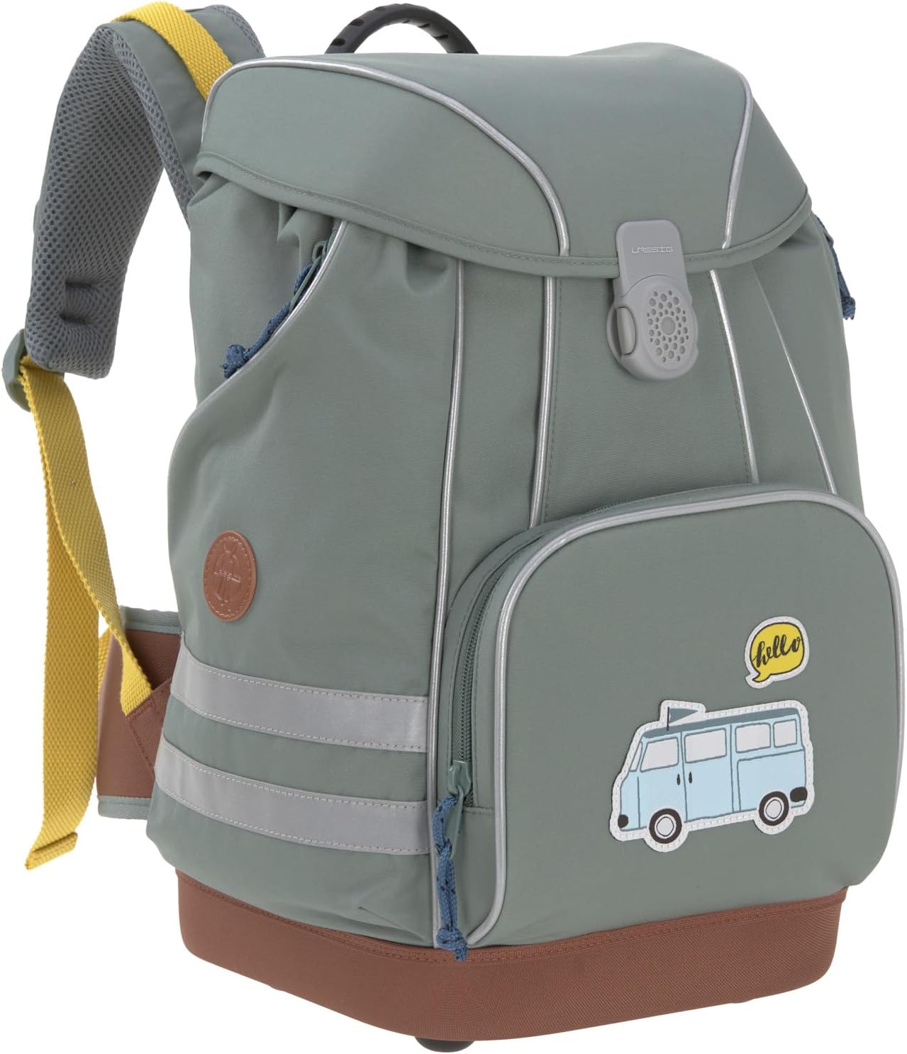 Schulranzen-Set Adventure Bus, Grün