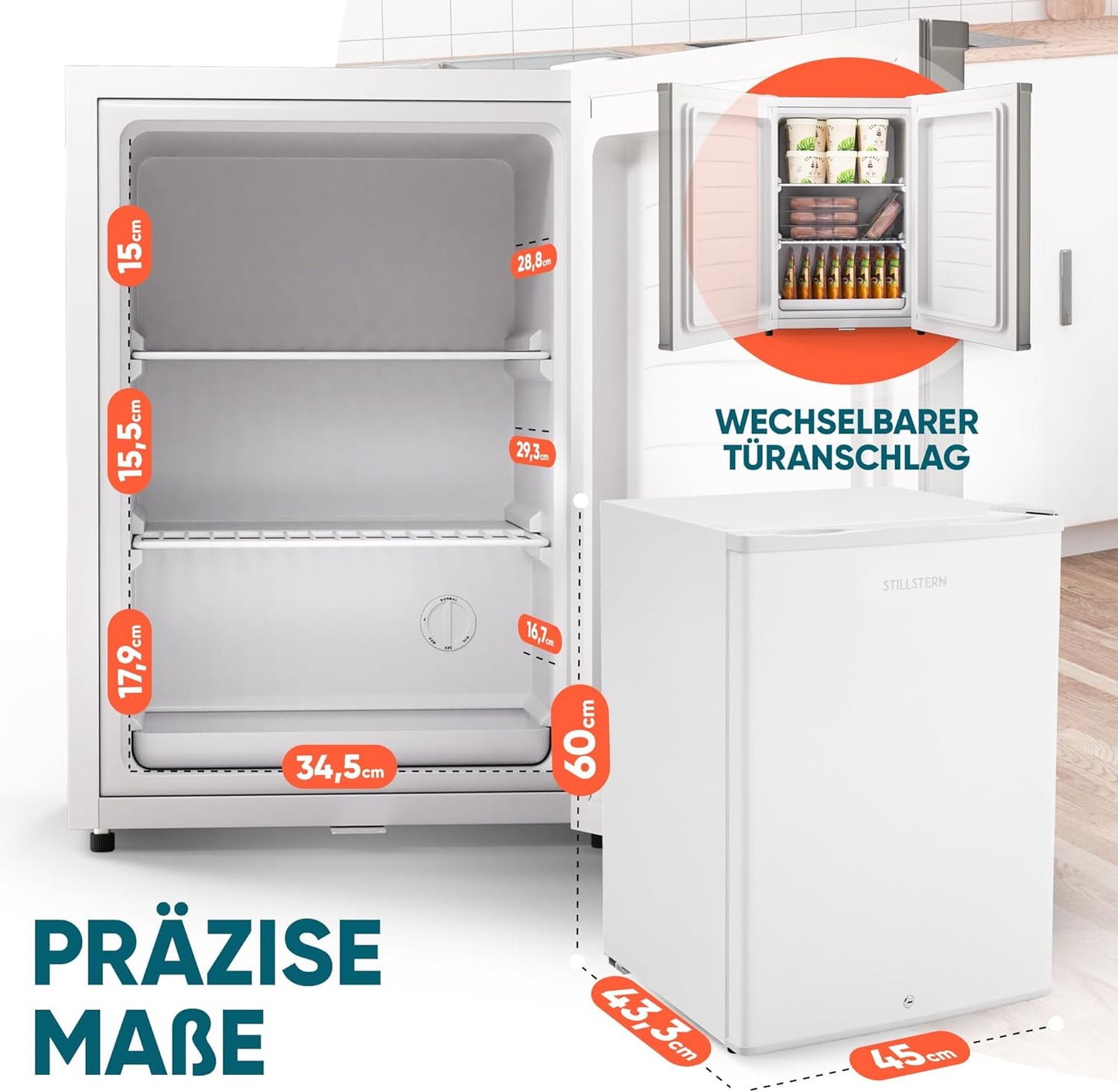 Mini-Gefrierschrank, Weiss