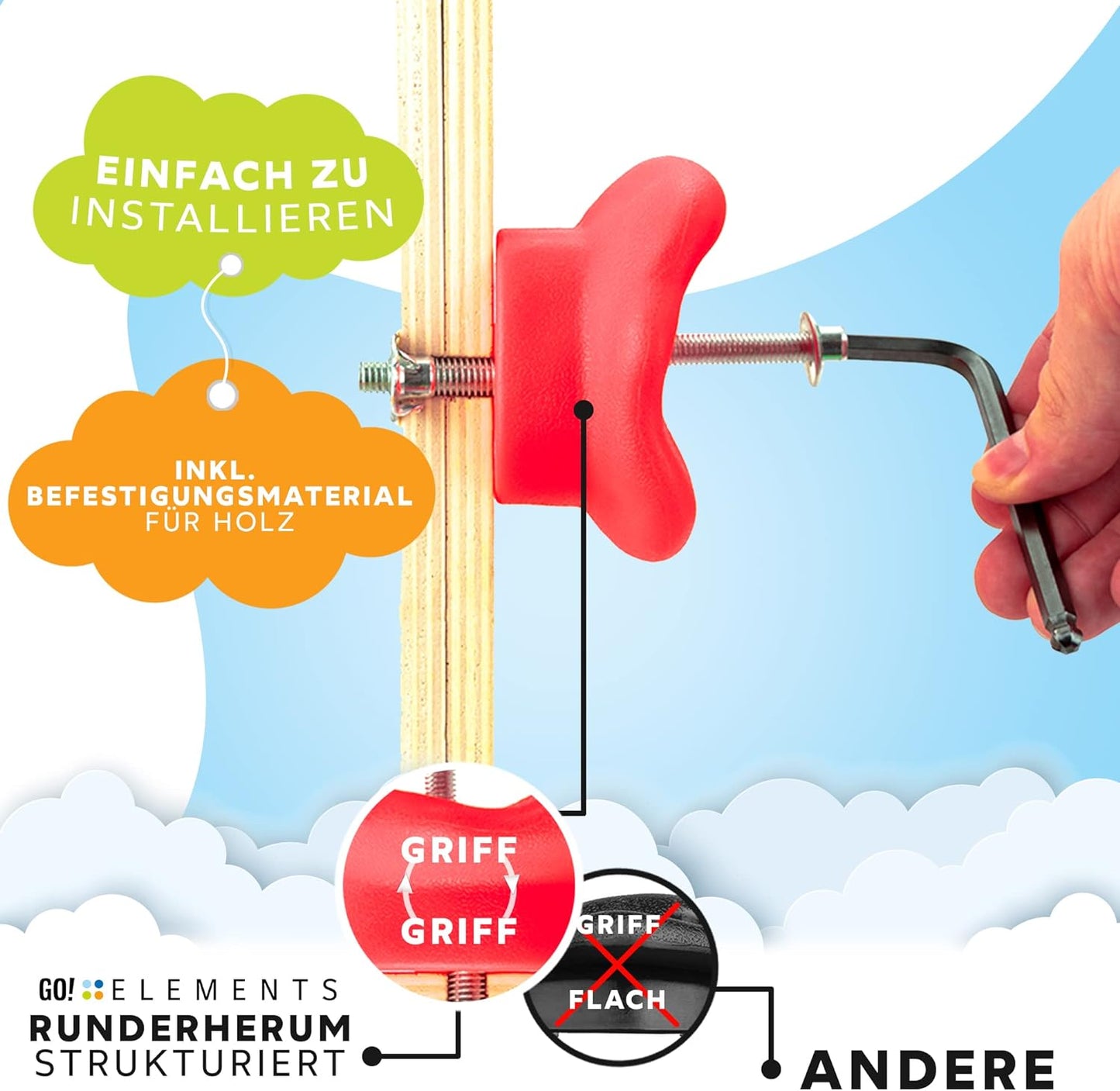 Klettergriffe-Set