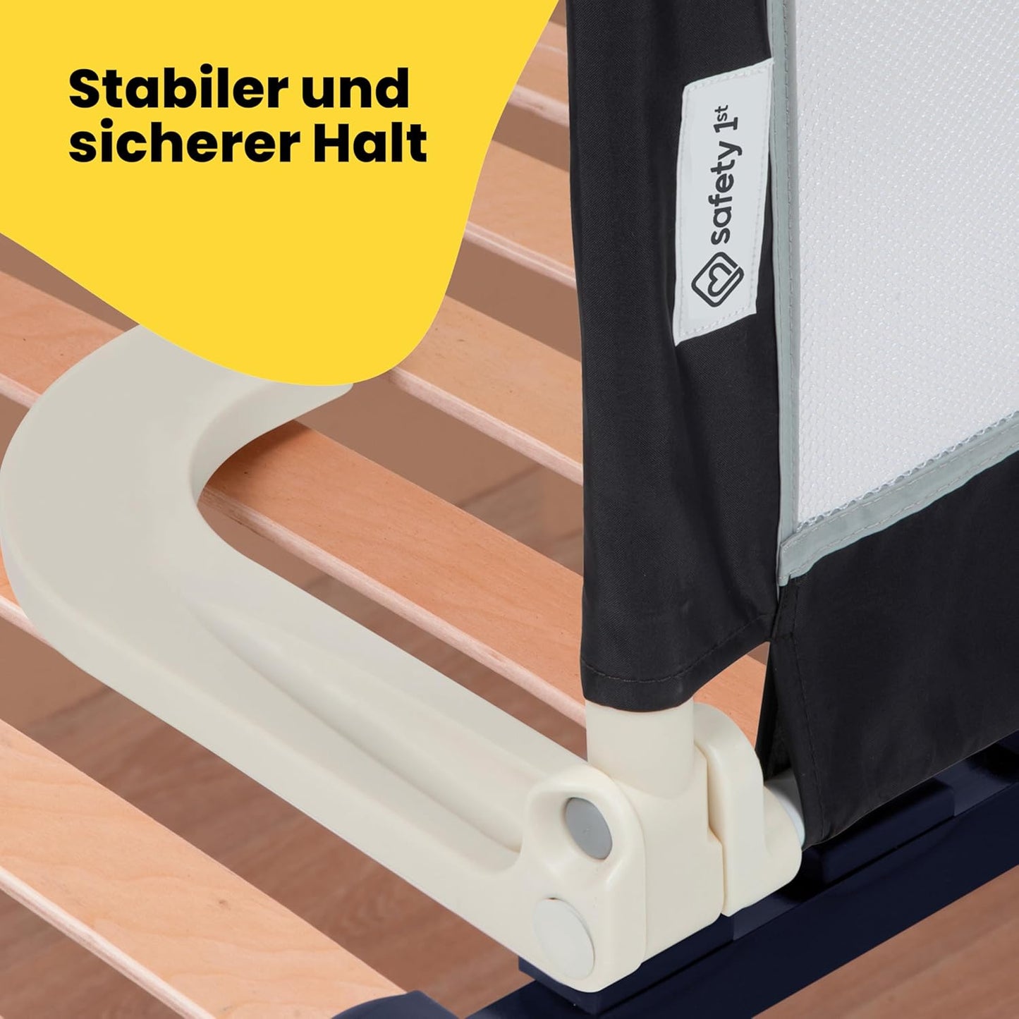 Zusammenklappbares Bettgitter, Dunkelgrau| Portable| Bed Rail