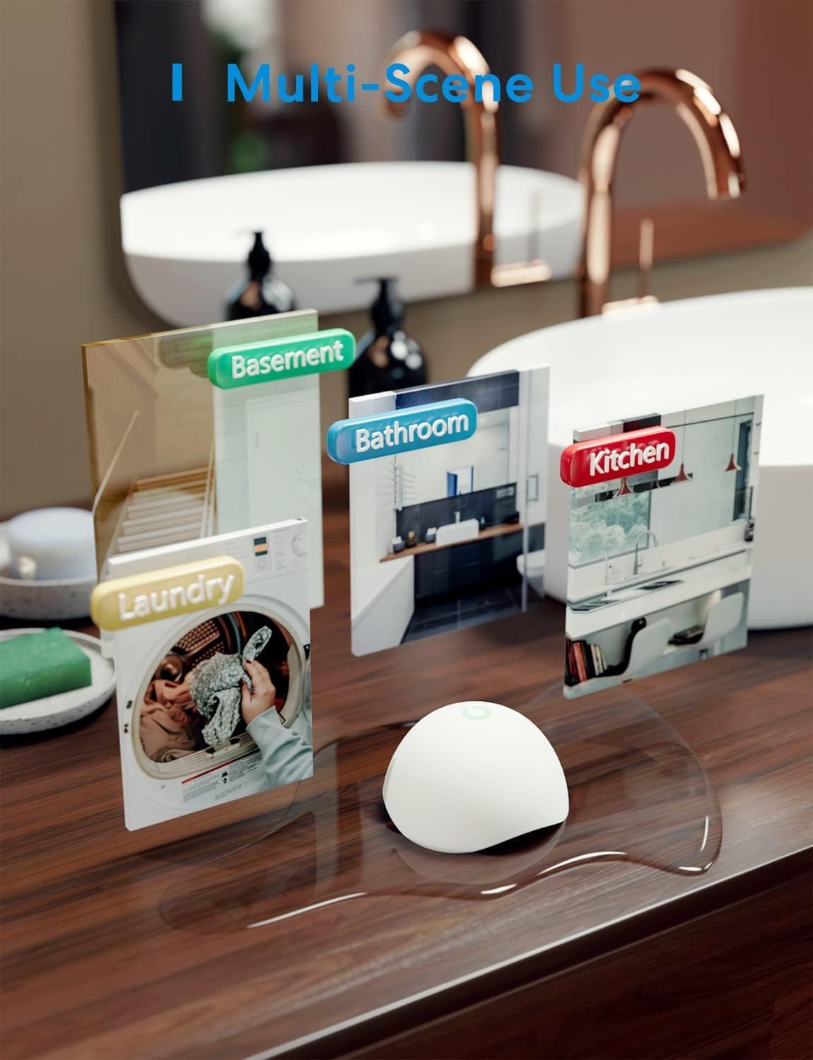 Drahtloser Wassermelder mit Audio-Alarm, Add-On-Einheit