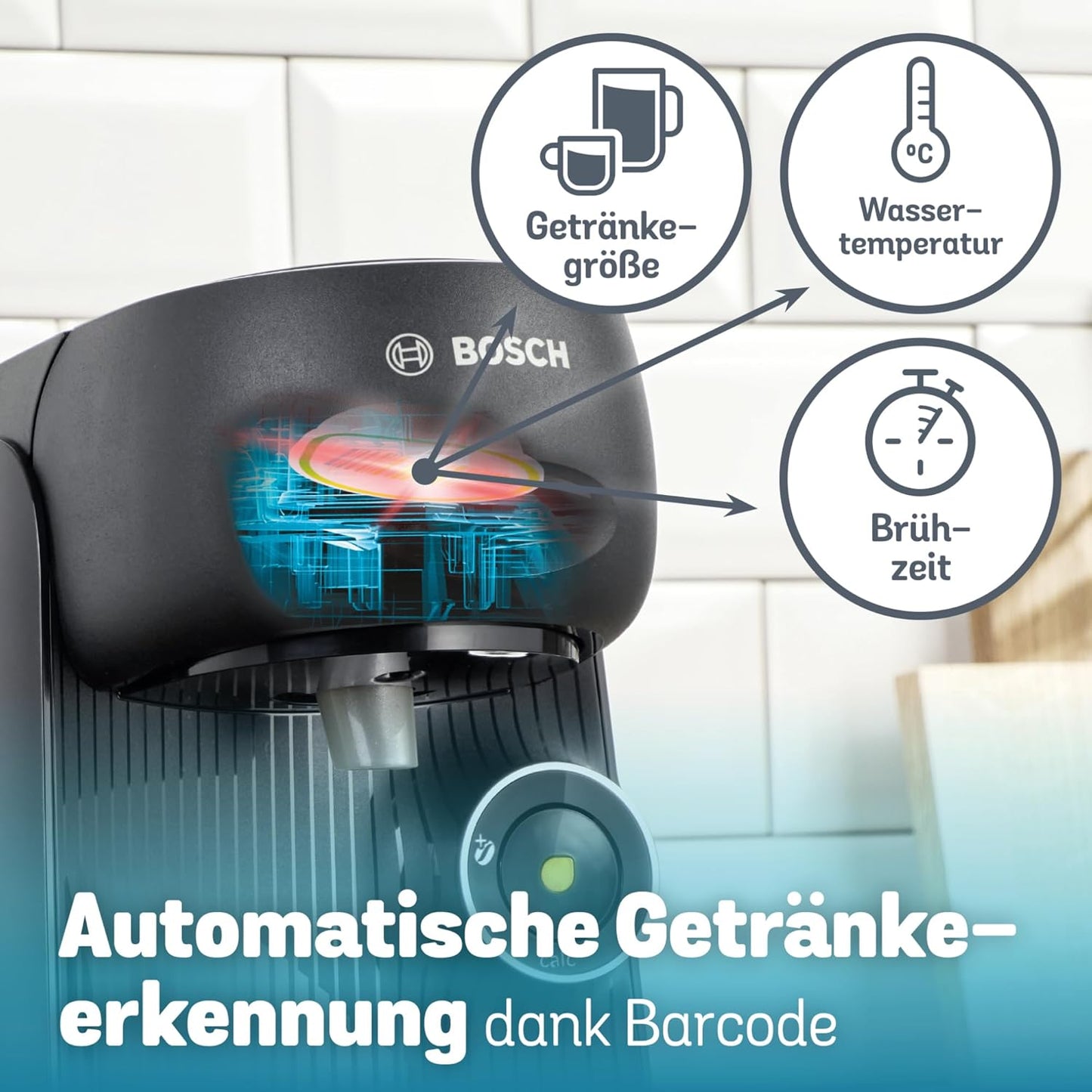 Tassimo Kapselmaschine TAS162E mit Abschaltautomatik, Schwarz