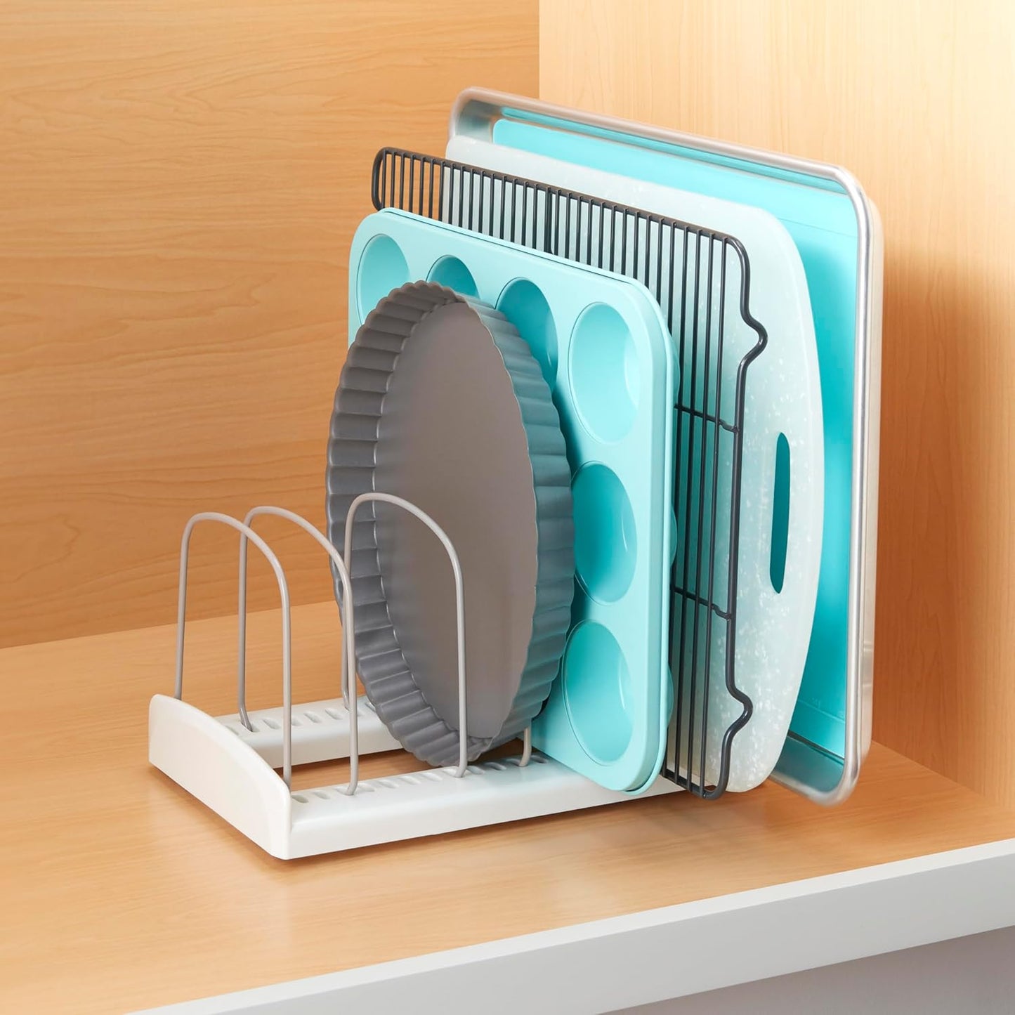 Schrank-Organizer mit Trennwänden, Bakeware Rack