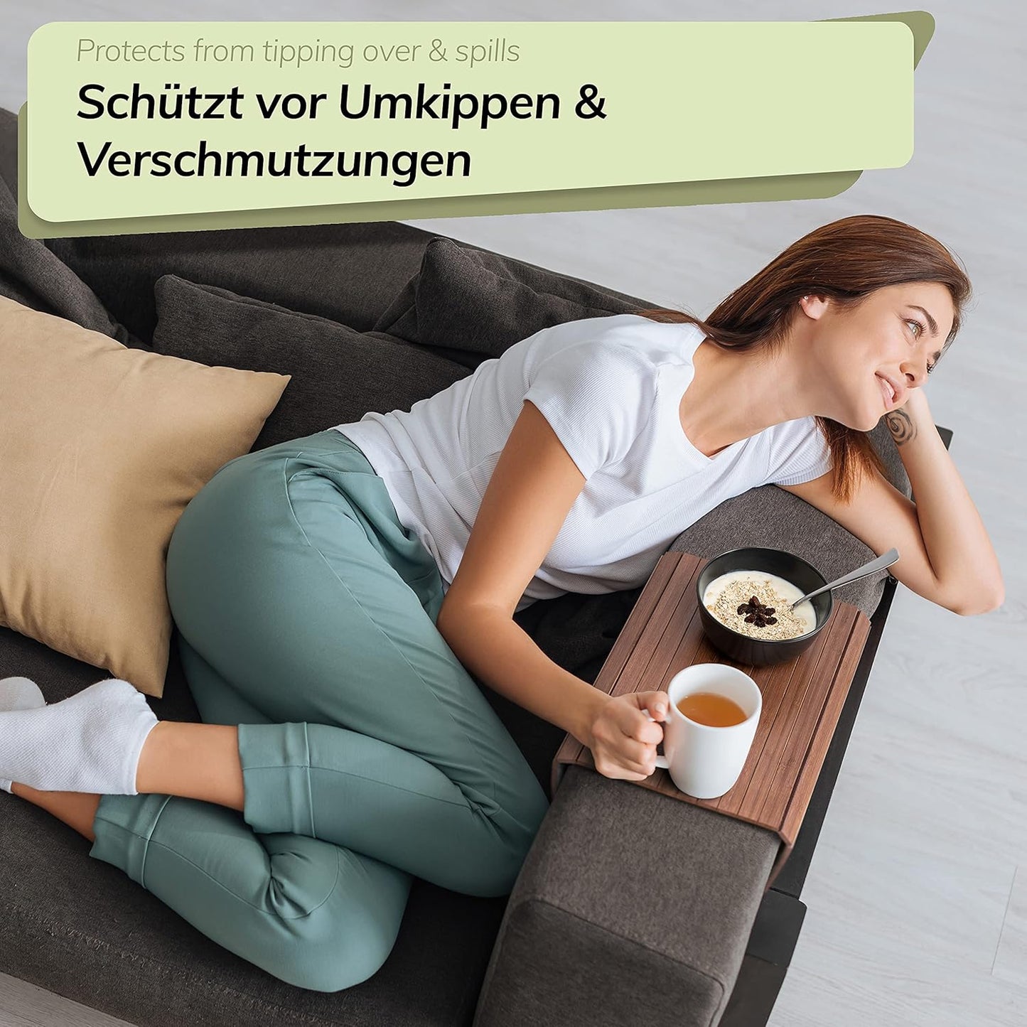 Sofatablett, Dunkelbraun