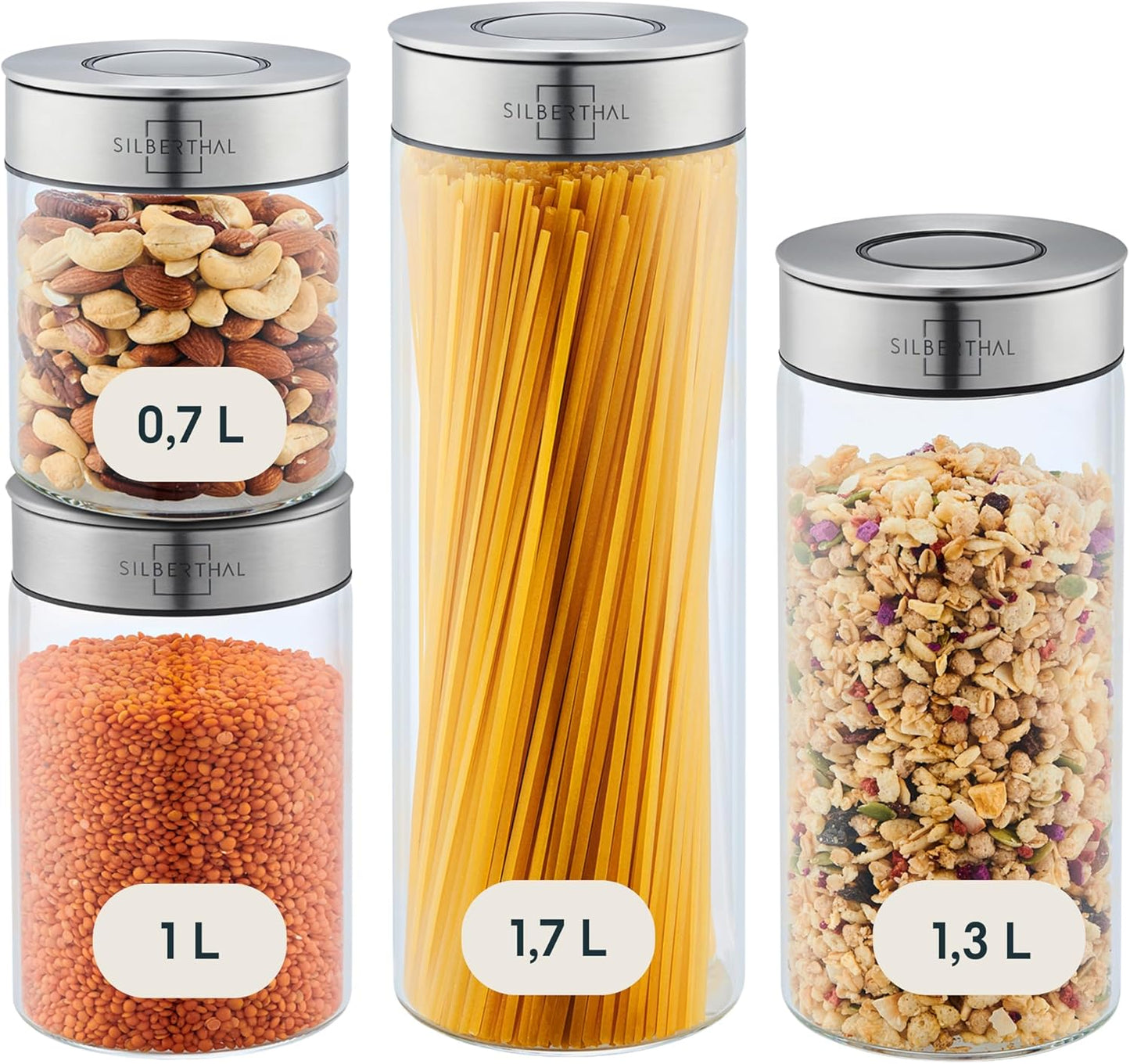 4-teiliges Vorratsglas-Set, 4er Set