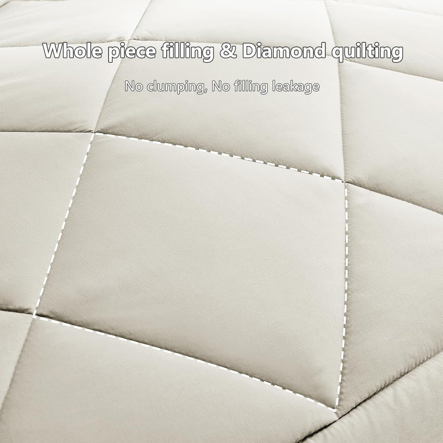 Ganzjahres-Bettdecke 240x220 cm, 220x240 cm, Beige