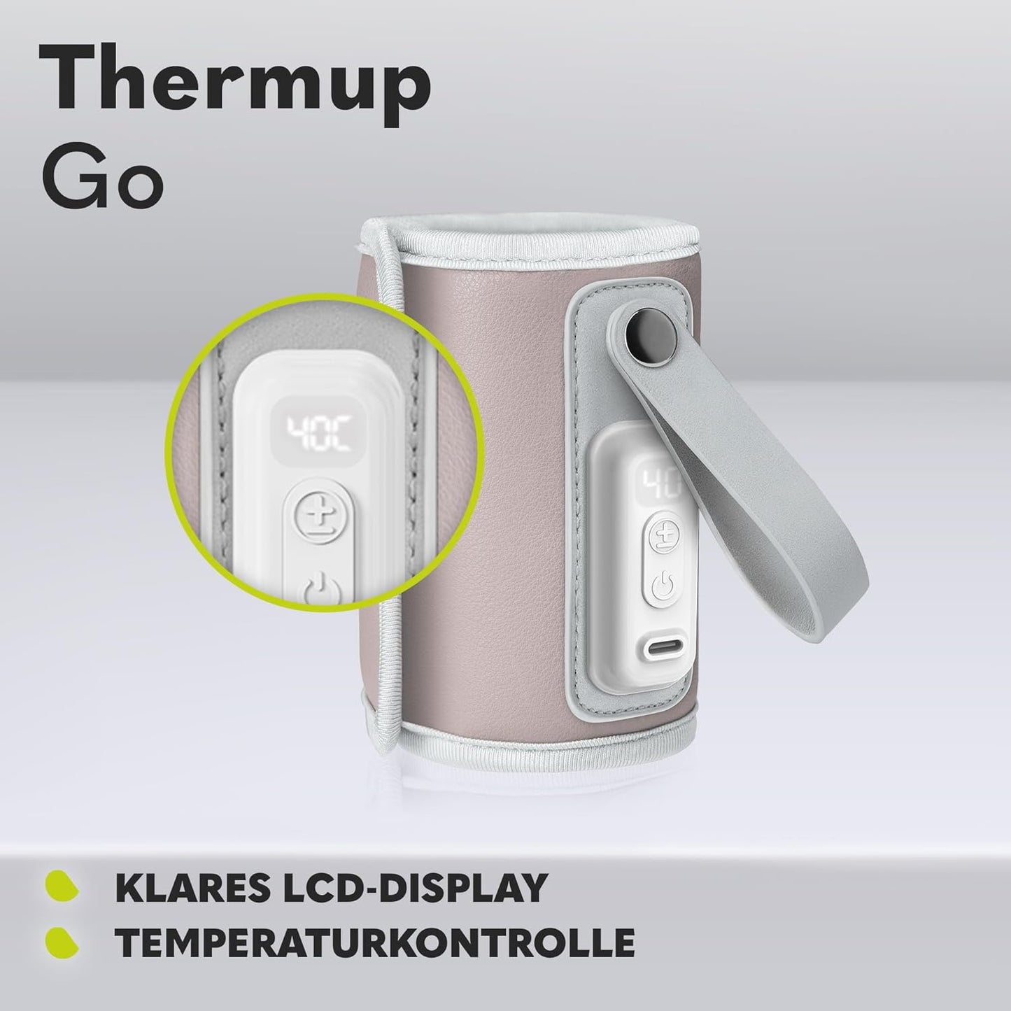 Tragbarer Flaschenwärmer Thermup Go, Rosa THERMUP GO