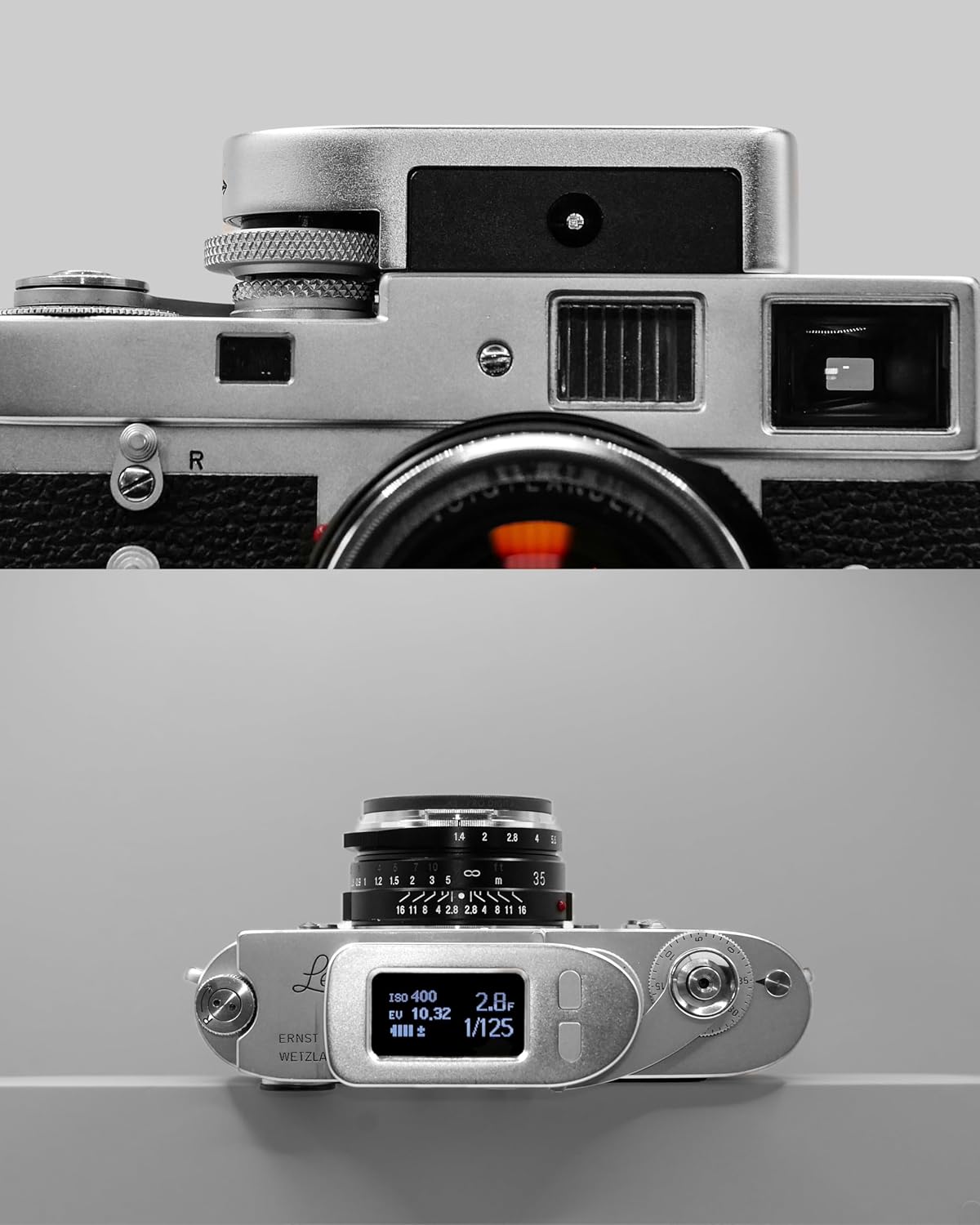 Belichtungsmesser für Leica M Kameras, Silber