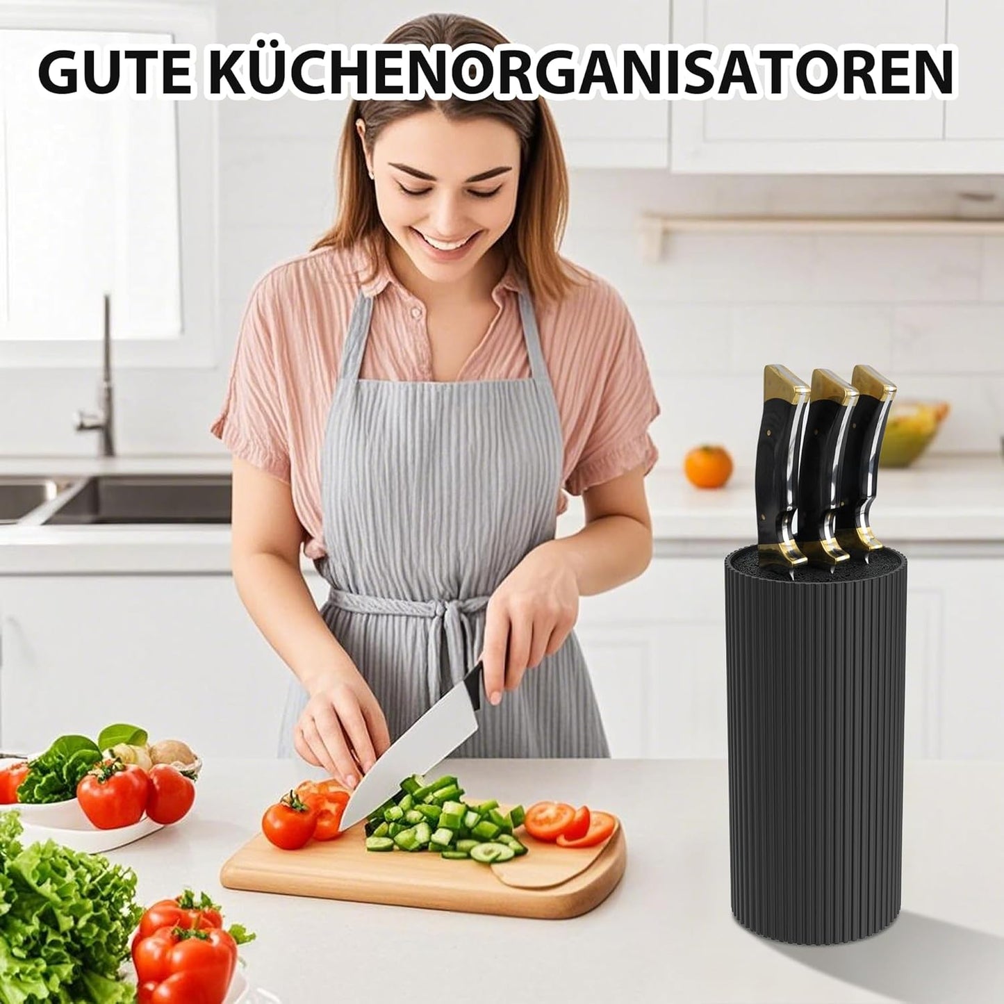Messerhalter mit Borsten