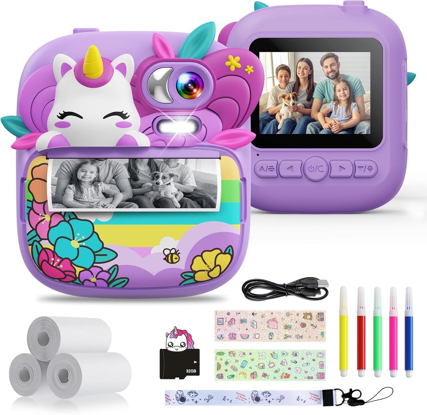 Kinder Sofortbildkamera, Lila
