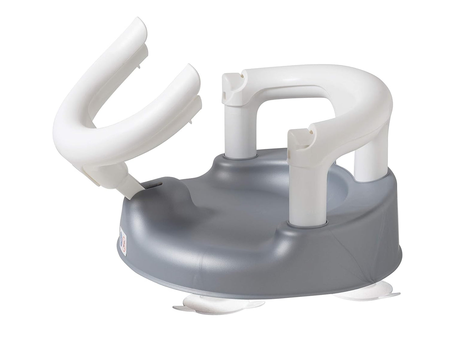 Rutschfester Baby-Badewannensitz mit Kindersicherung, Rotho Babydesign Badesitz - Badesitz - Babybadesitz - Badewannensitz - Babywanne - rutschfest -weiss
