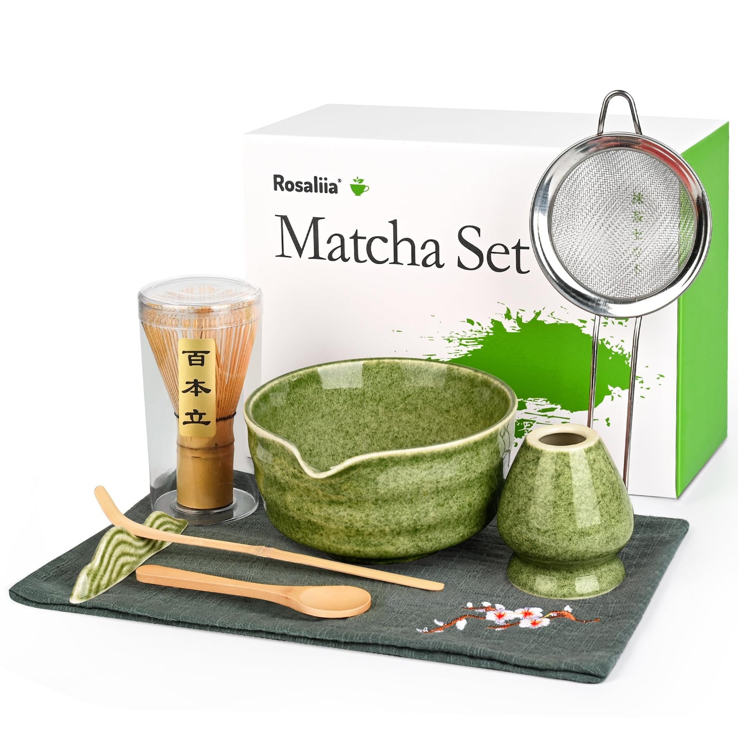 Matcha-Set für Teezeremonien, Matcha Grün