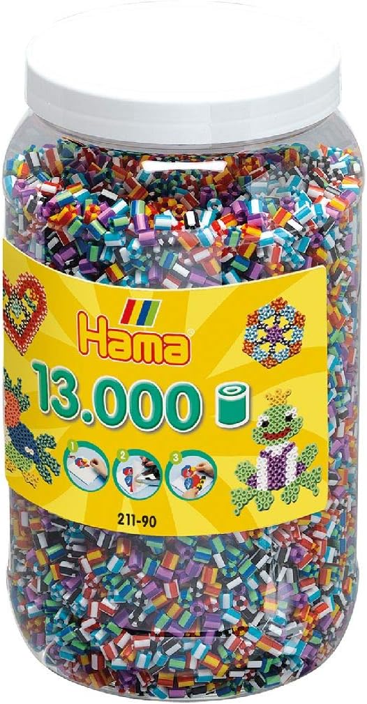 Bügelperlen XXL Dose, Mehrfarbig