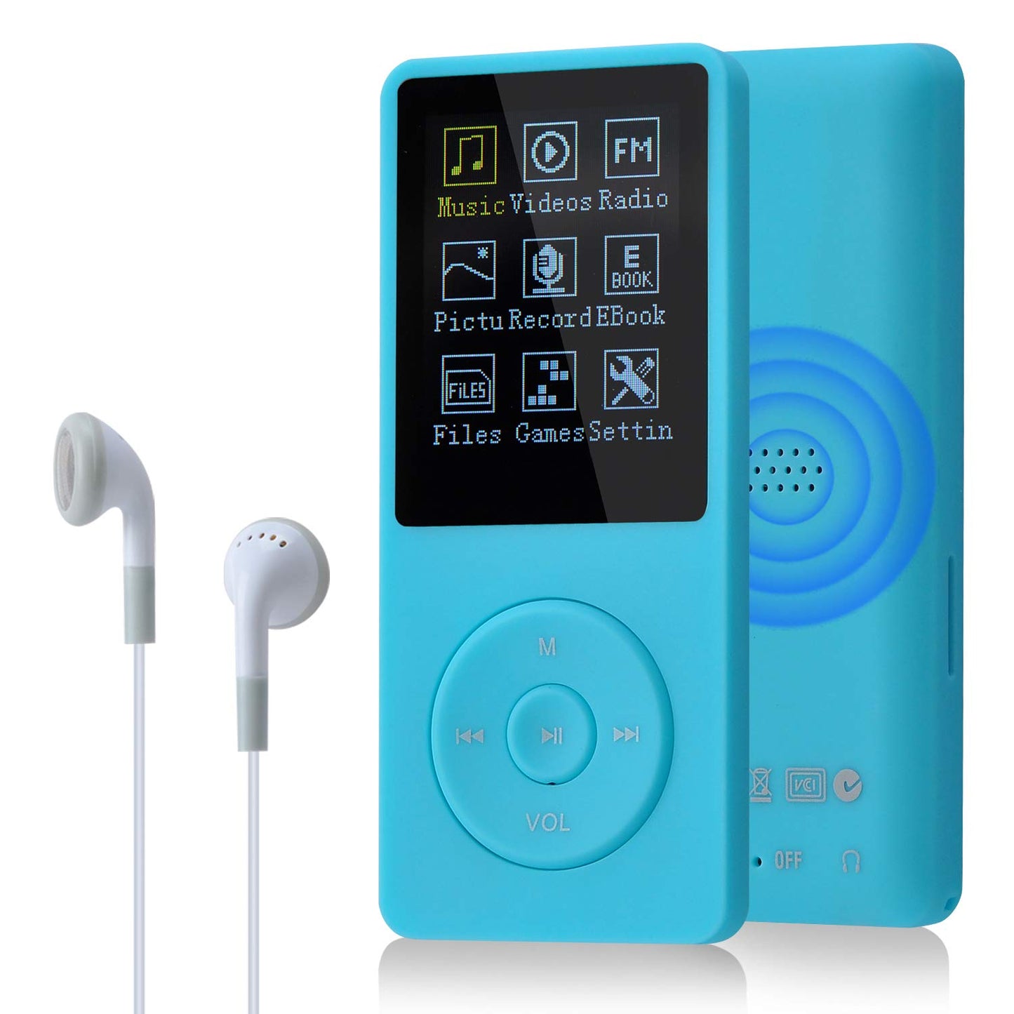 Tragbarer MP3-Player, 8G, Hellblau