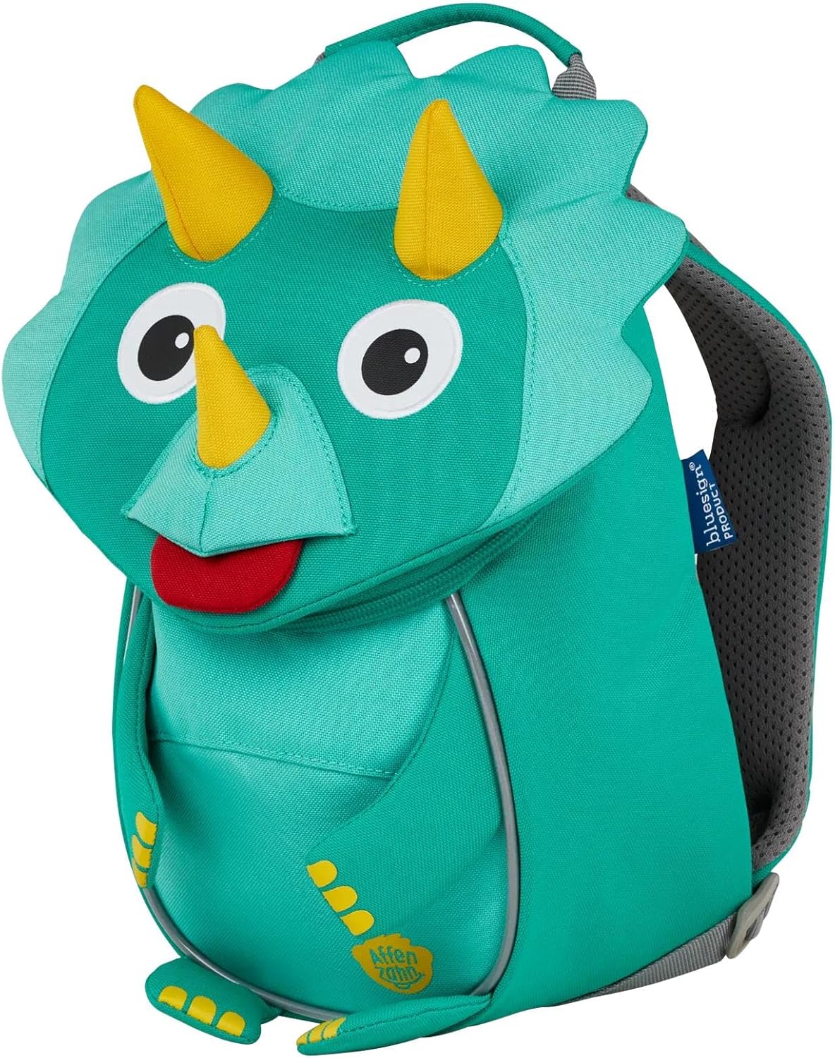 Ergonomischer Kinderrucksack Kleiner Freund, Einheitsgrösse Dinosaurier - Türkis