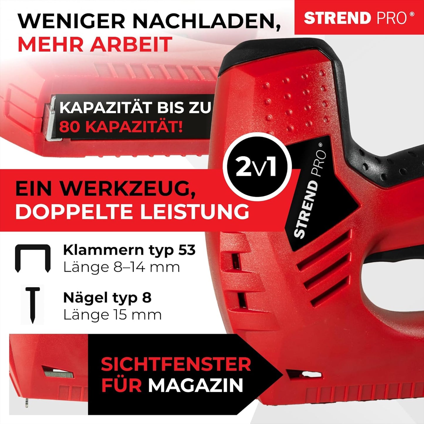 Elektrotacker mit Zubehör, Tacker Typ: KABEL
