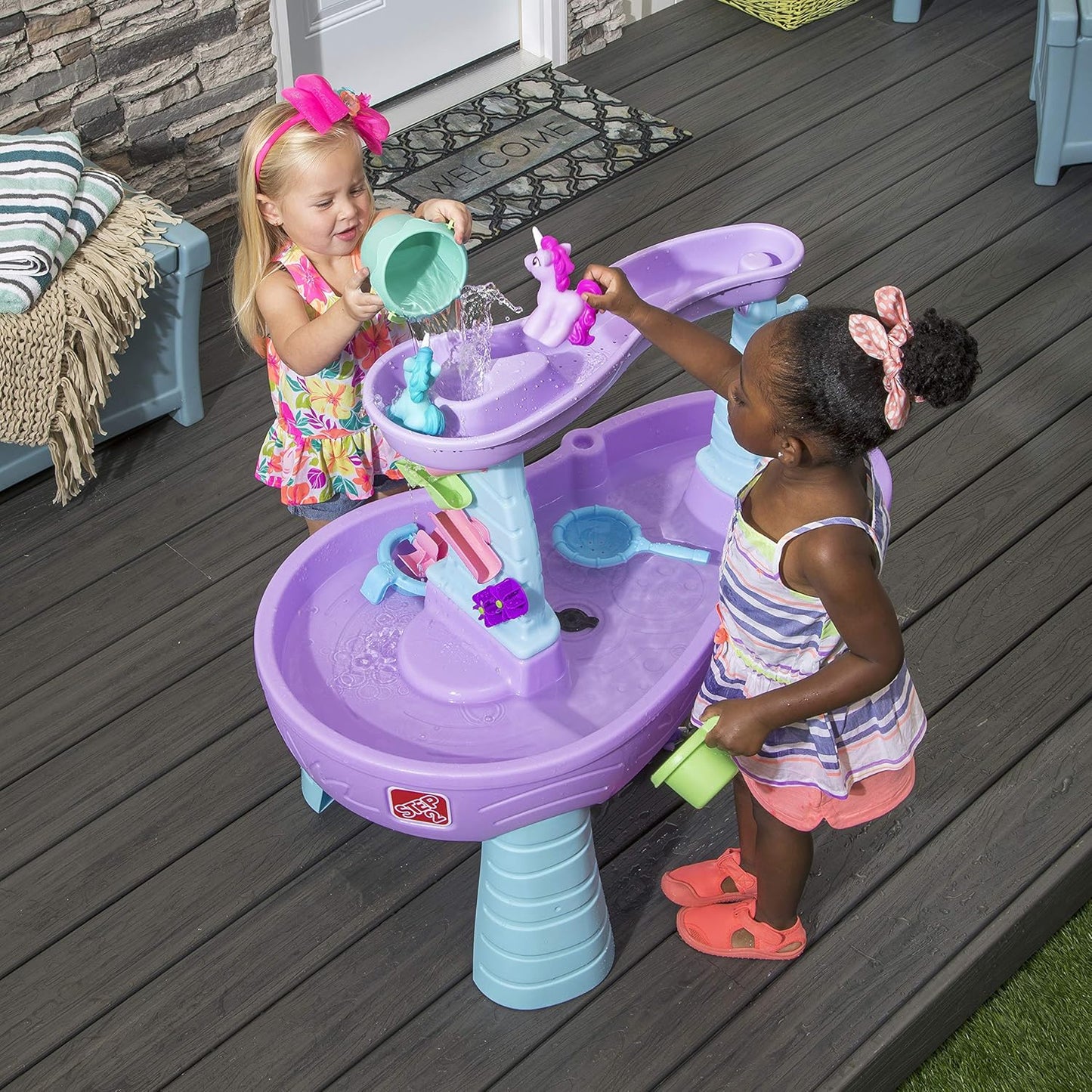 Wasserspieltisch mit Zubehörset, Violett