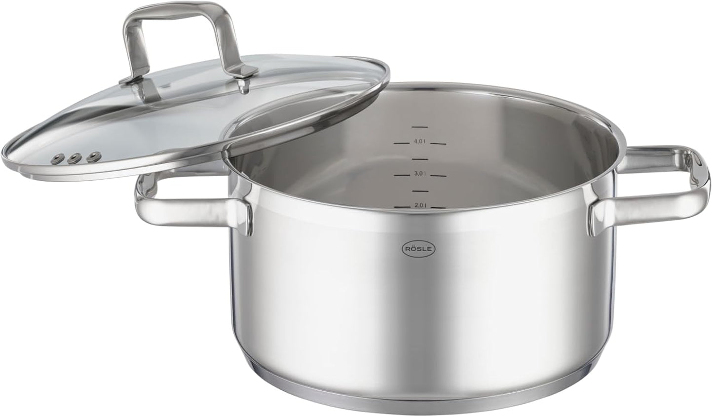 Universaltopfset mit Kochtöpfen und Kasserolle, 4-tlg. Topf-Set