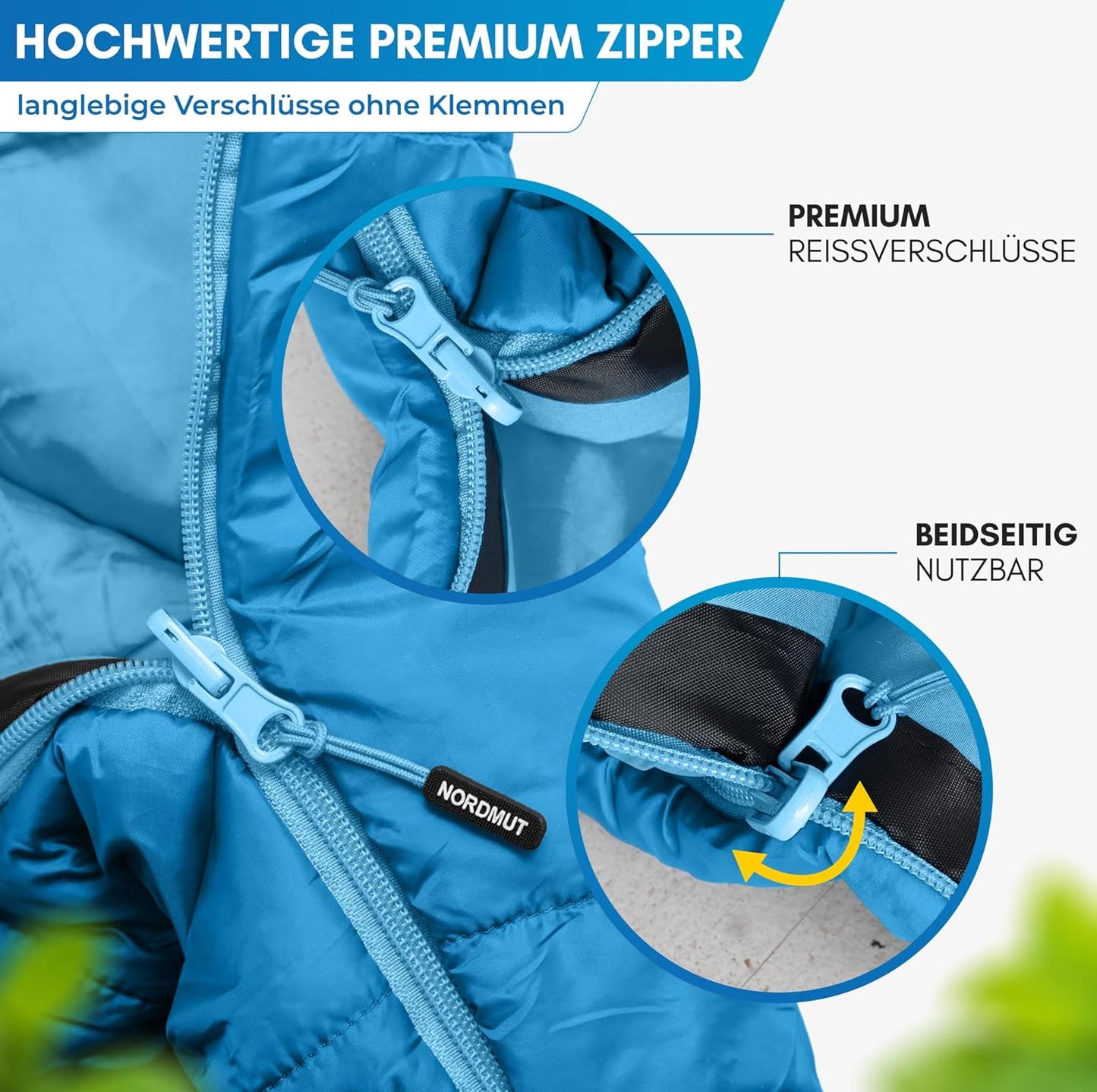 Mitwachsender Kinderschlafsack für Outdoor-Abenteuer, Marine