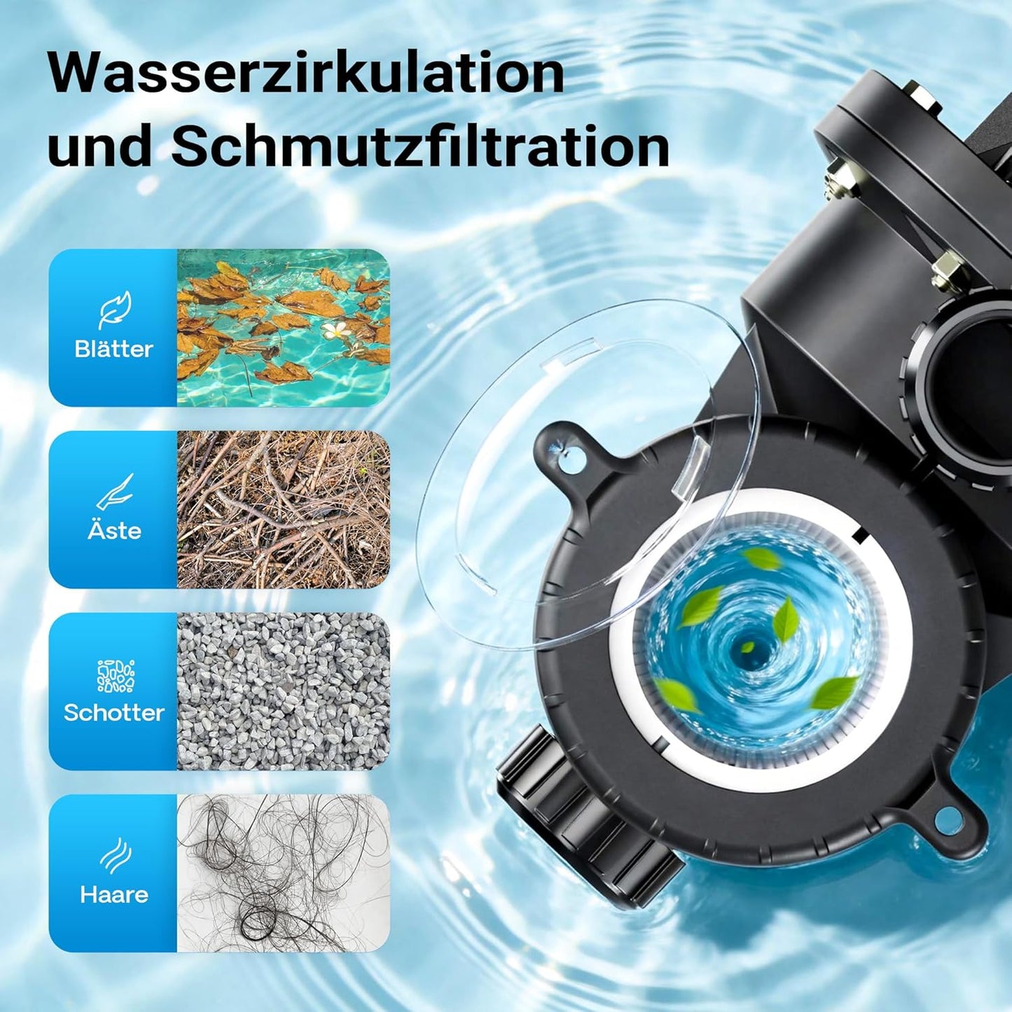 Poolpumpe, 13200 l/h