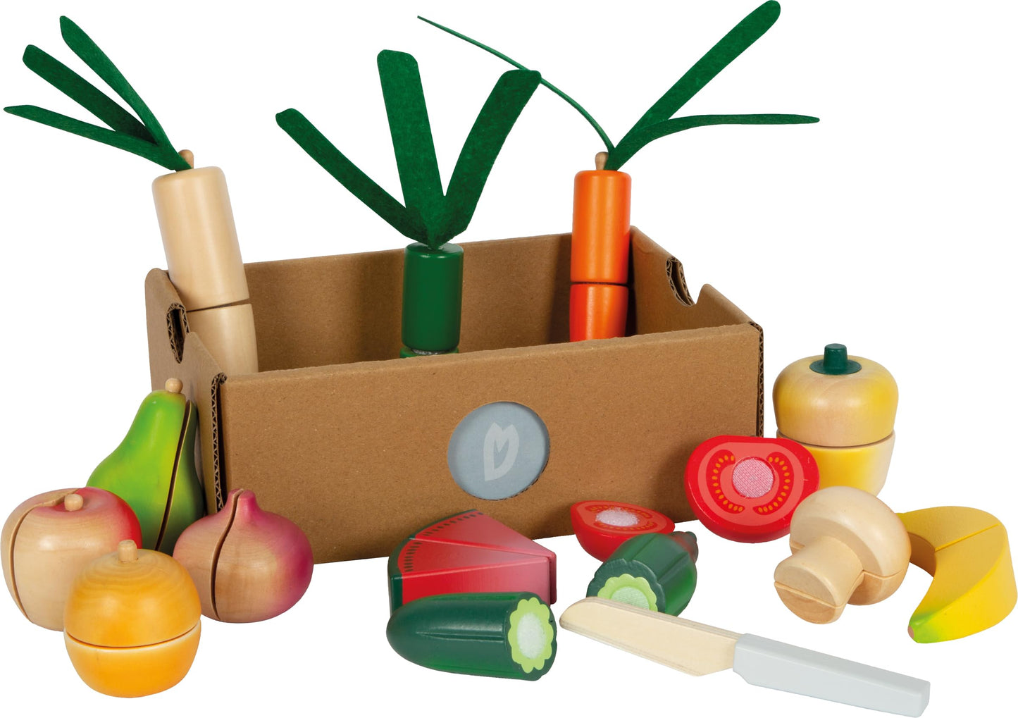 Schneide-Set Obst und Gemüse für Kinderküche, Schneide-Set Obst und Gemüse