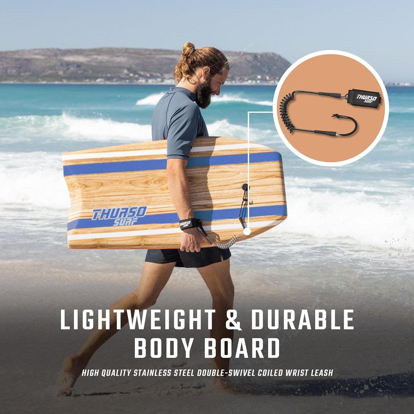 Bodyboard Quill, 107 cm blau