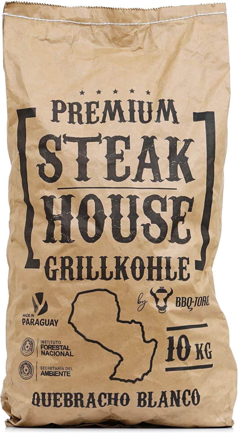 Premium Steakhouse Grillkohle (10 kg), 10.0 Kilogramm
