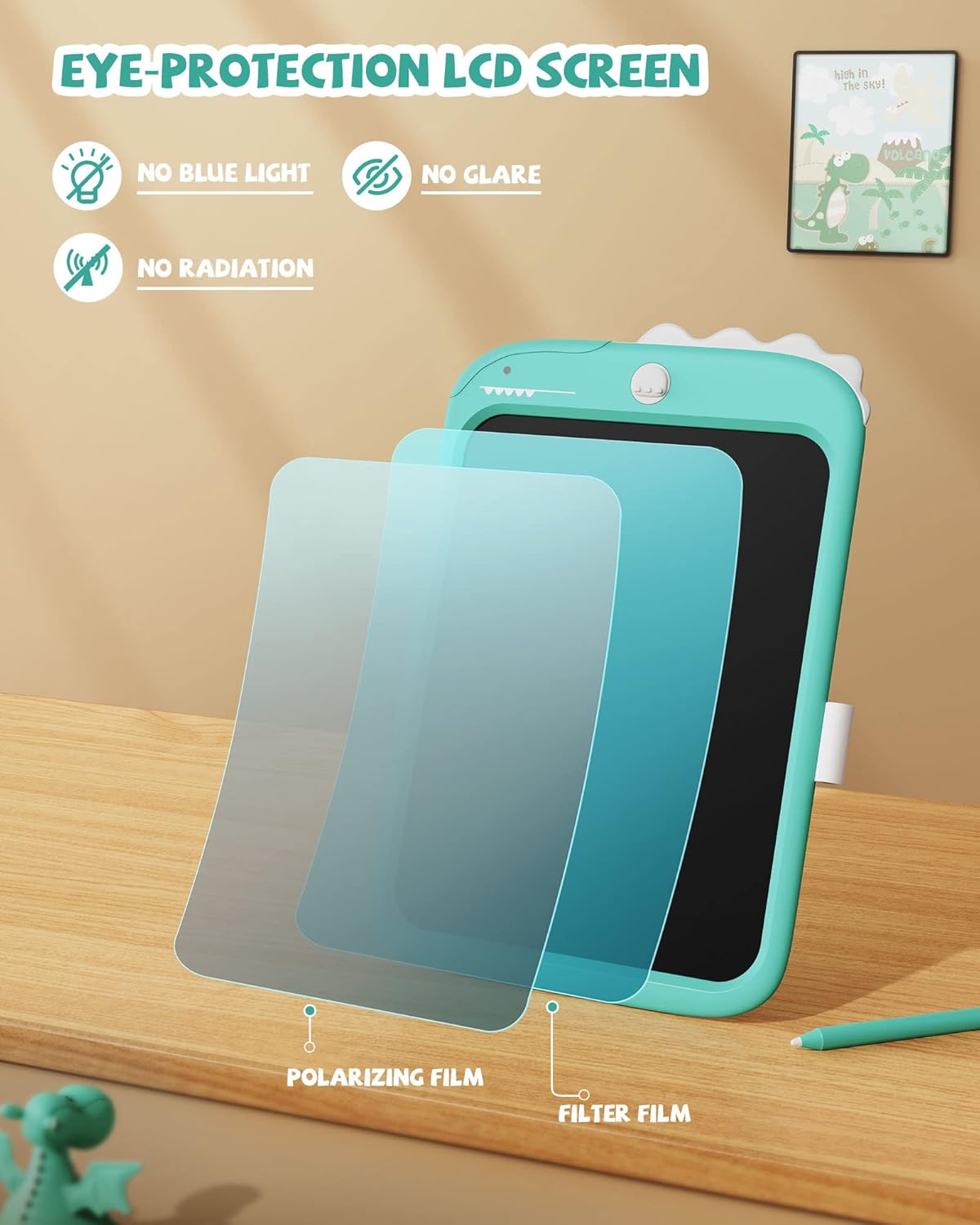 LCD-Schreibtafel (10 Zoll), Blau
