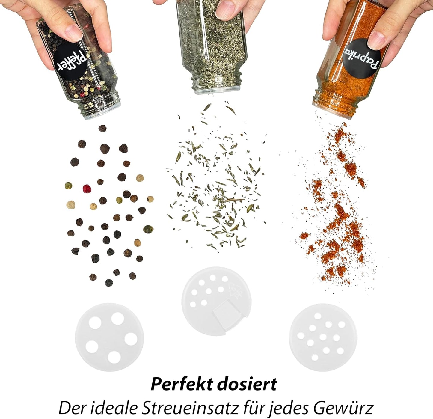 24er Gewürzgläser Set, 24