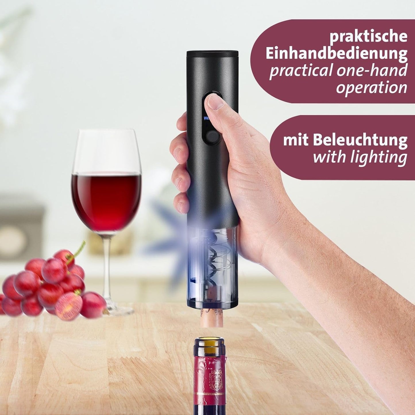 Elektrischer Korkenzieher Vasco