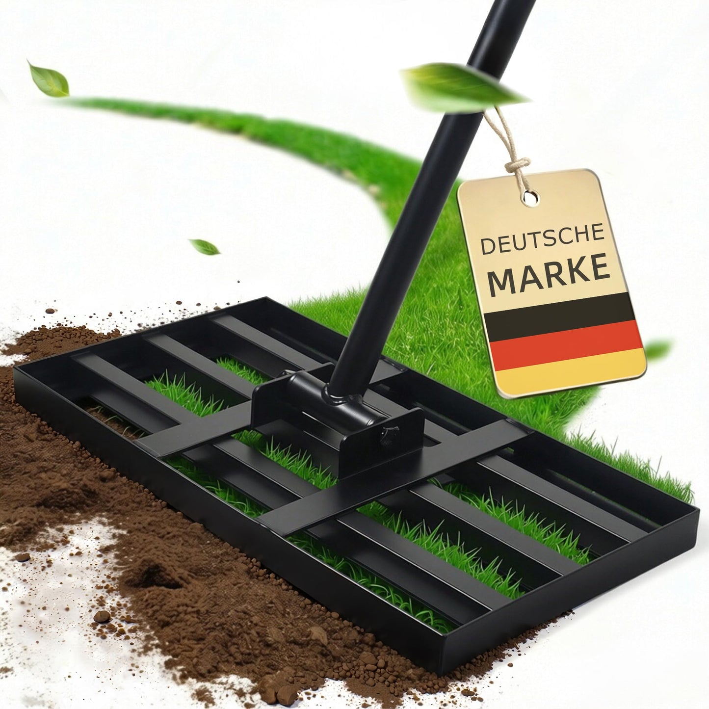 Rasenrakel Nivellierrechen für Gartenpflege, 158|42*25cm