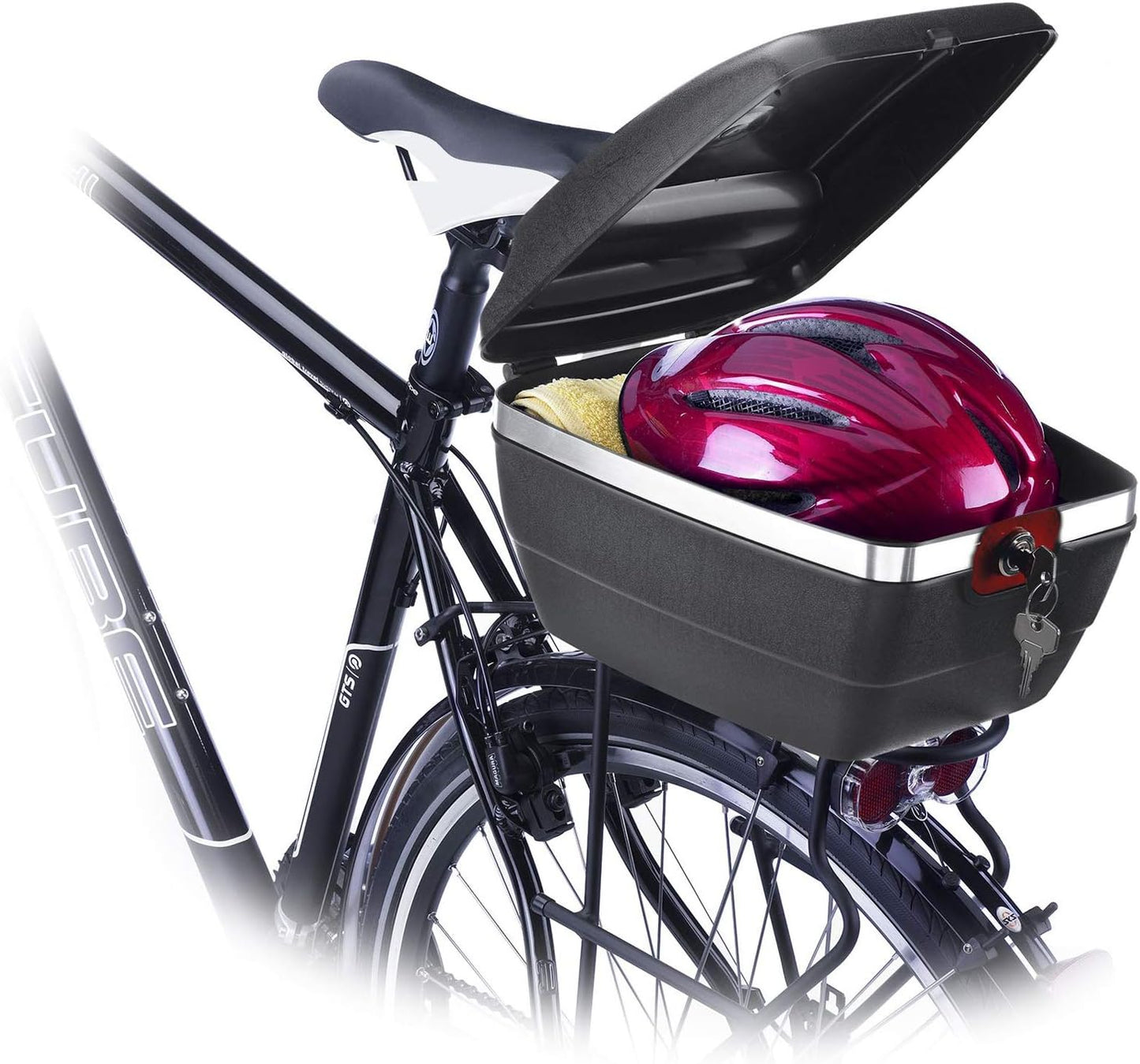 Touring Tresor Fahrradkoffer 5430GE6S mit diebstahlsicherer Befestigung, Einzeln