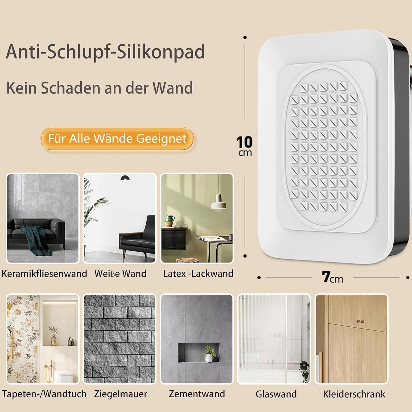 Teleskop-Gardinenstange ohne Bohren, 110-410cm Schwarz（1#）