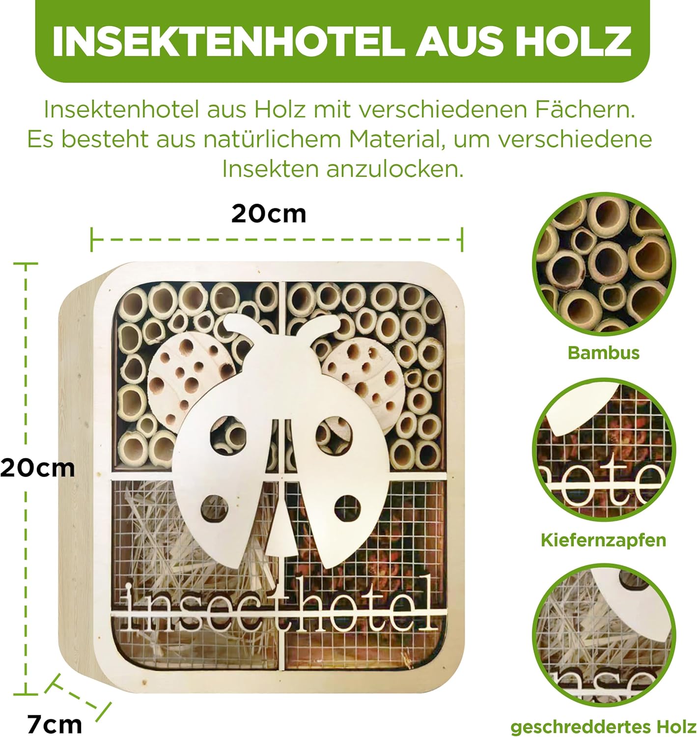 Insektenhotel Marienkäfer, Marienkäfer