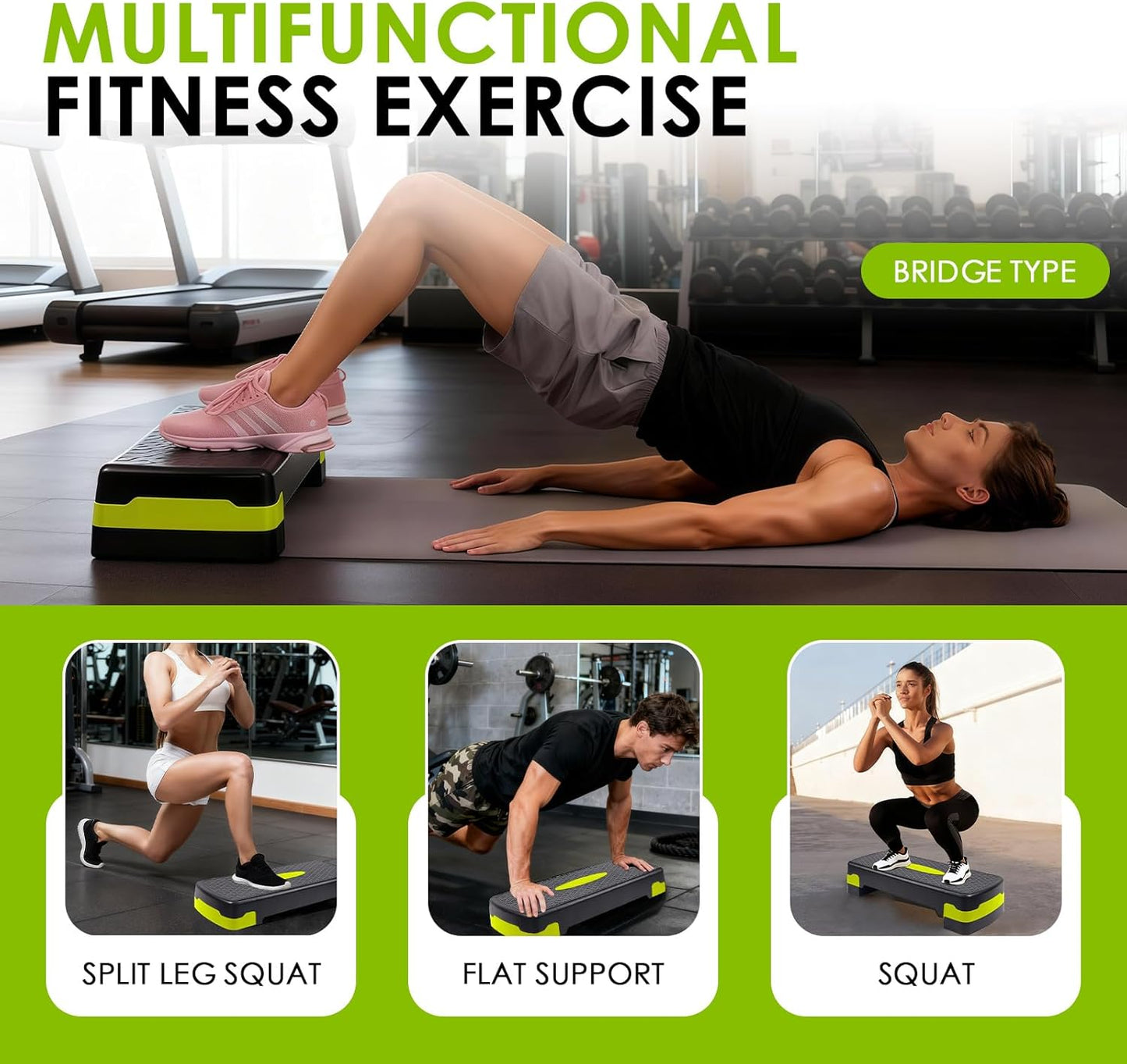 Höhenverstellbares Aerobic-Steppbrett