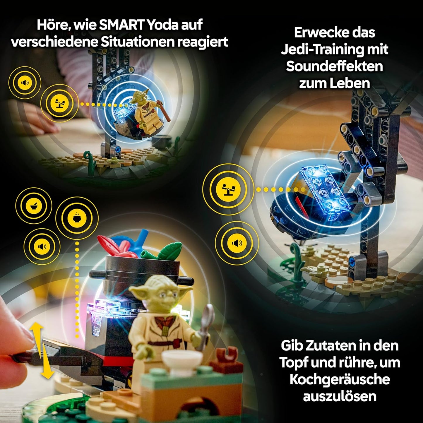 Smart Play: Jedi-Training an Yodas Hütte, Smart Play: Yoda's Hut And Jedi Training 75422