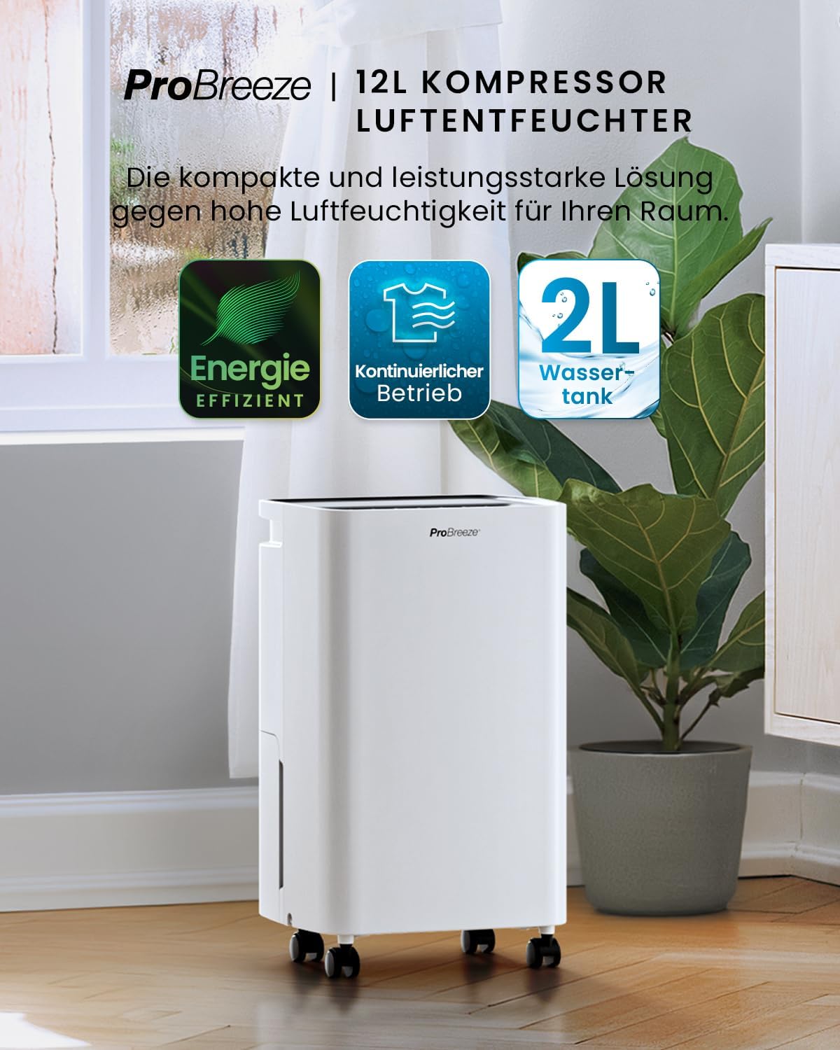 Luftentfeuchter  mit 2L Wassertank