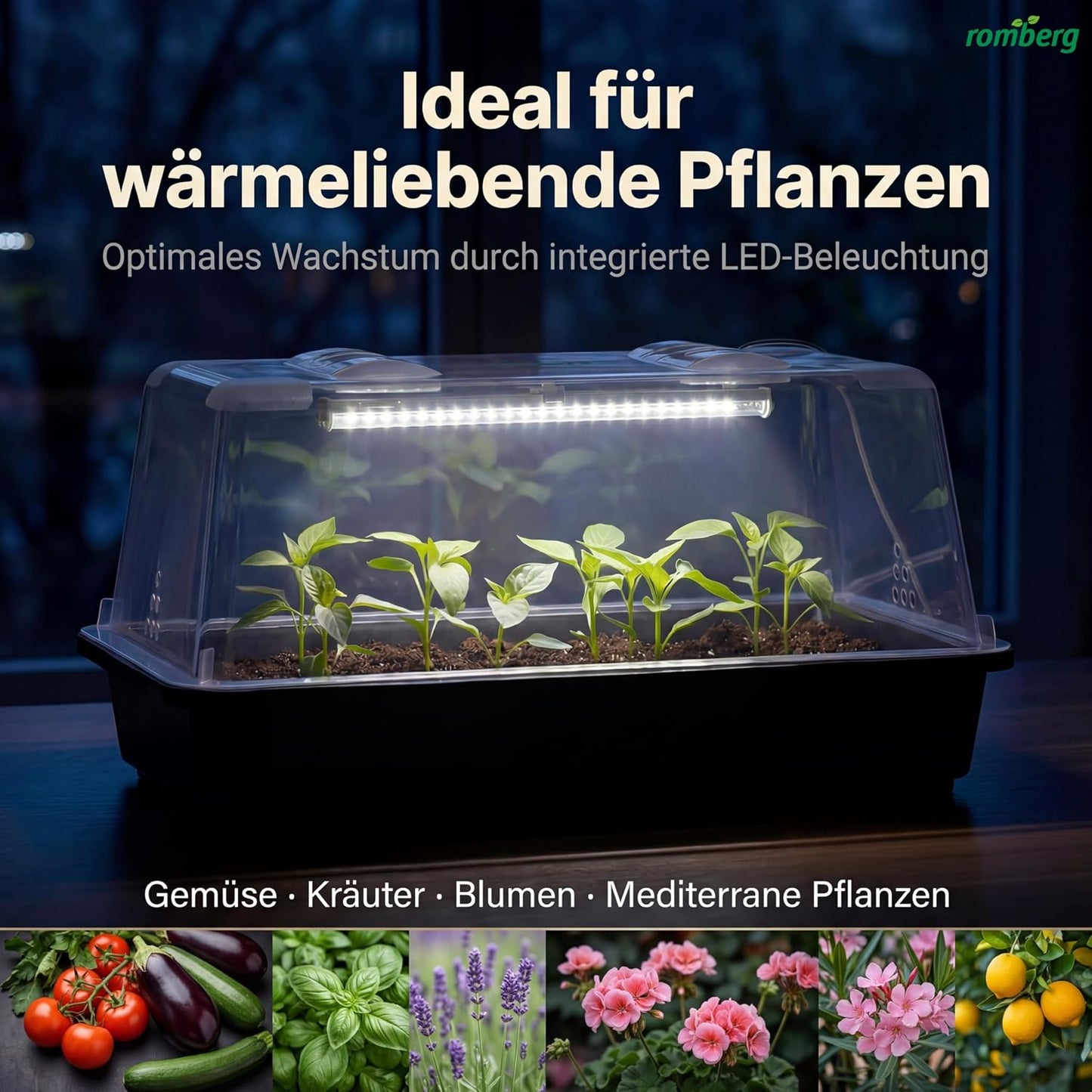 Lumio M LED Mini-Gewächshaus