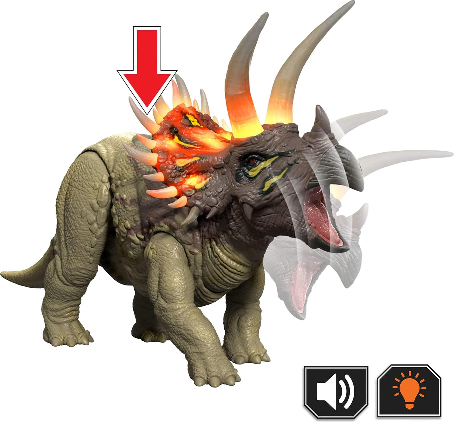 Jurassic World Wild Roar Triceratops