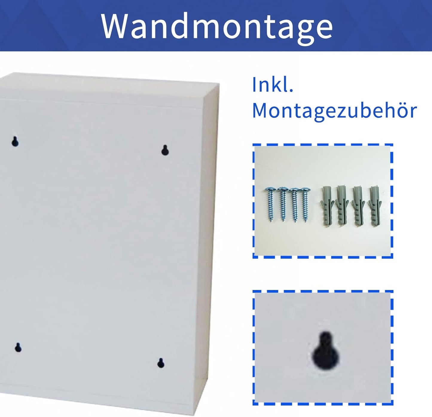 Medizinschrank aus Edelstahl, Silber,3 Fächer